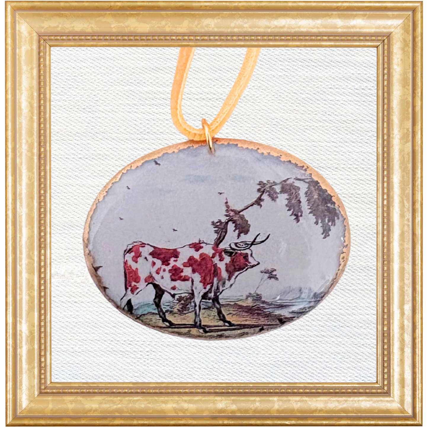 Chelsea Ox Cameo Ornament