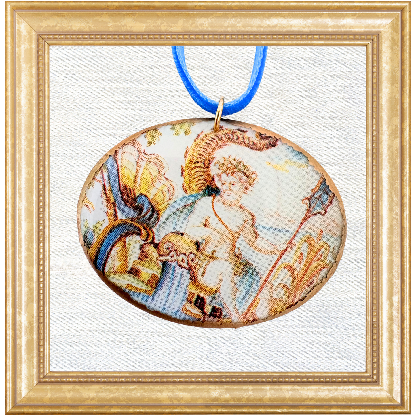 18th-Century French Neptune Cameo Ornament