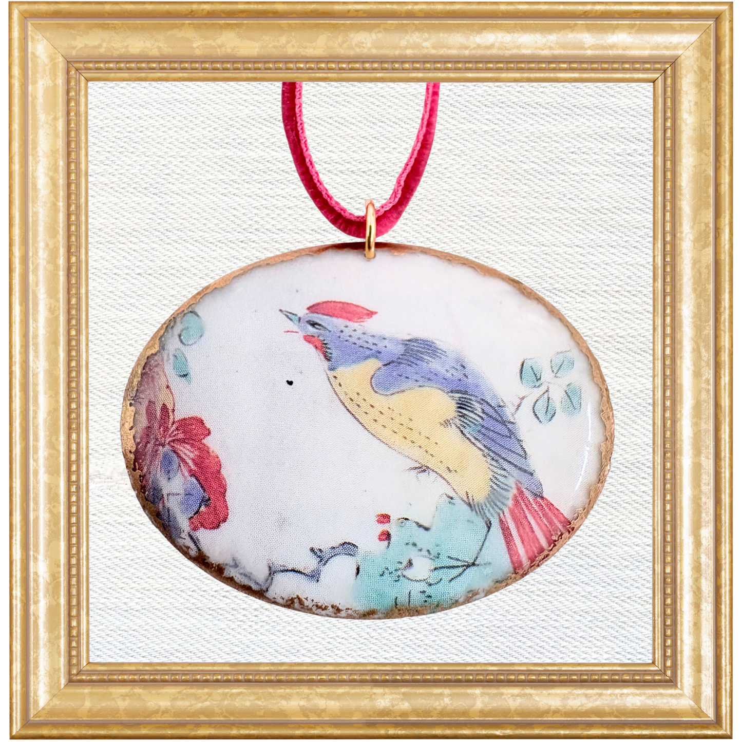 Chelsea Bird Cameo Ornament