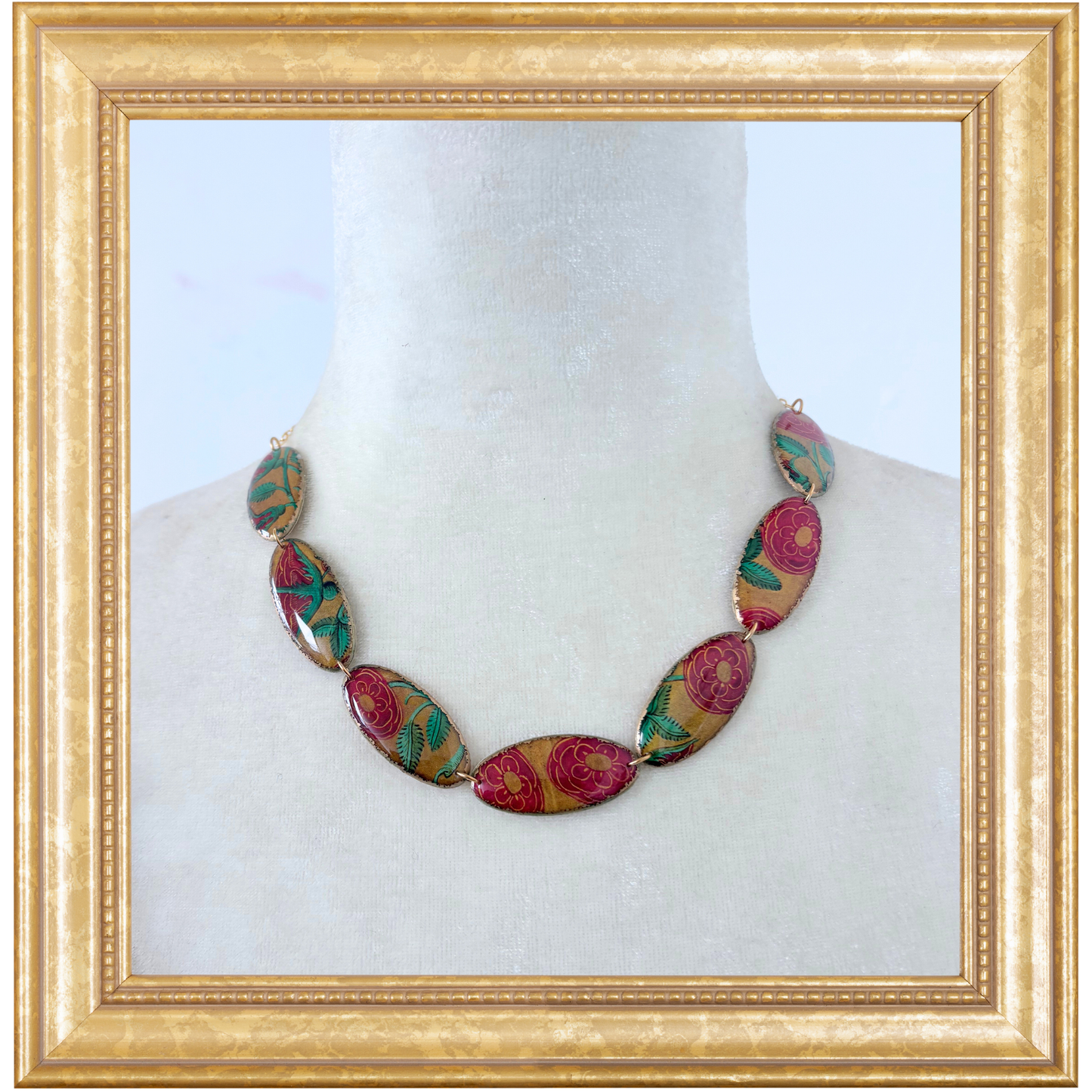 Tudor Rose Shield Necklace
