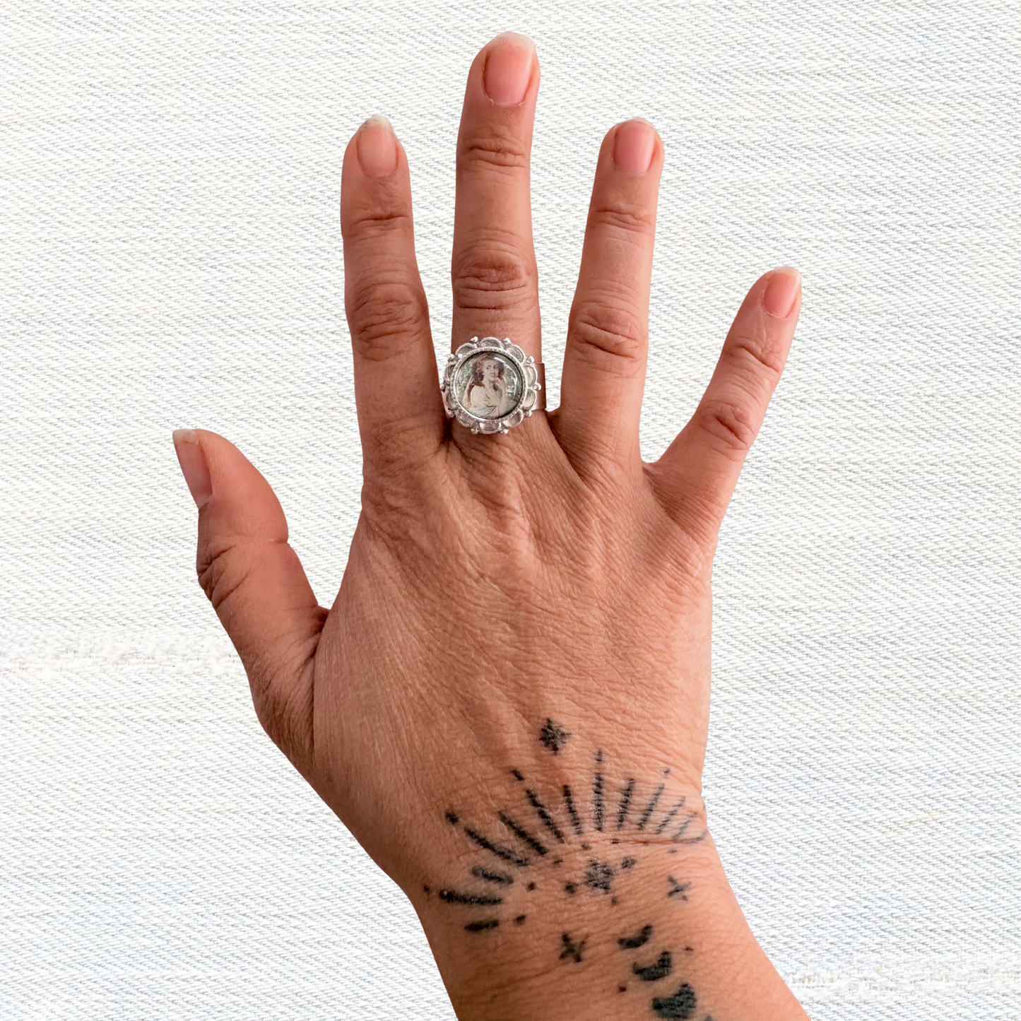 Baroque Portrait Ring