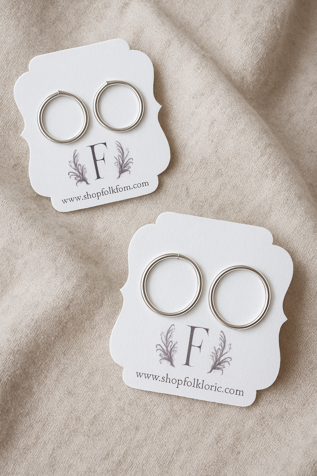 BLACK FRIDAY - Sterling Silver Hoop Earrings