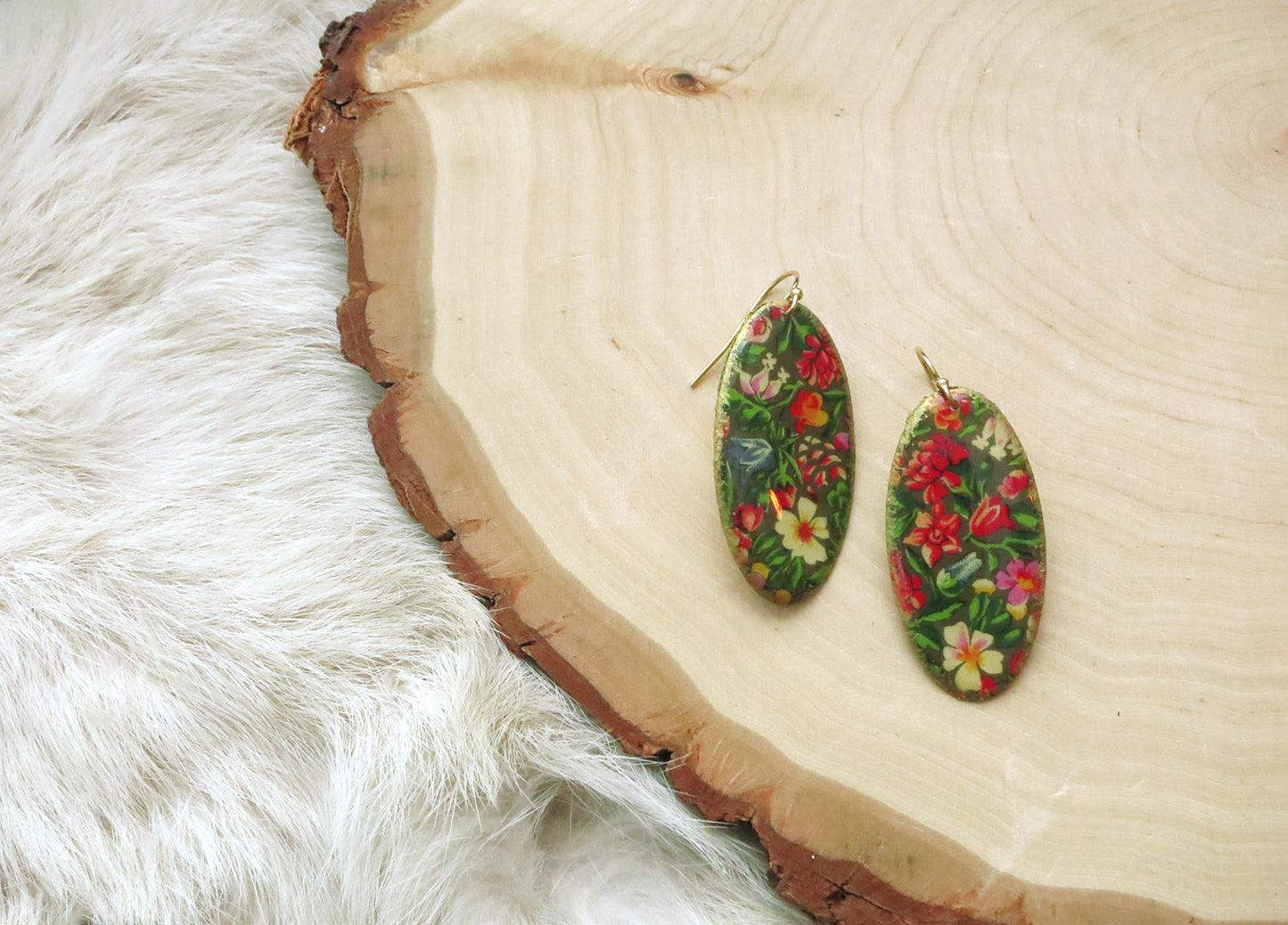 Dark Calico Shield Dangles