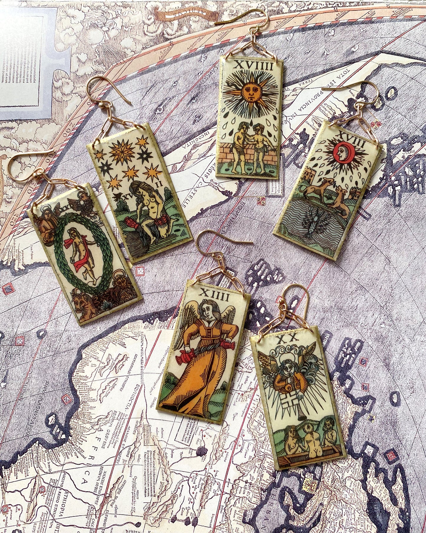Chain Dangle - Tarot Earrings