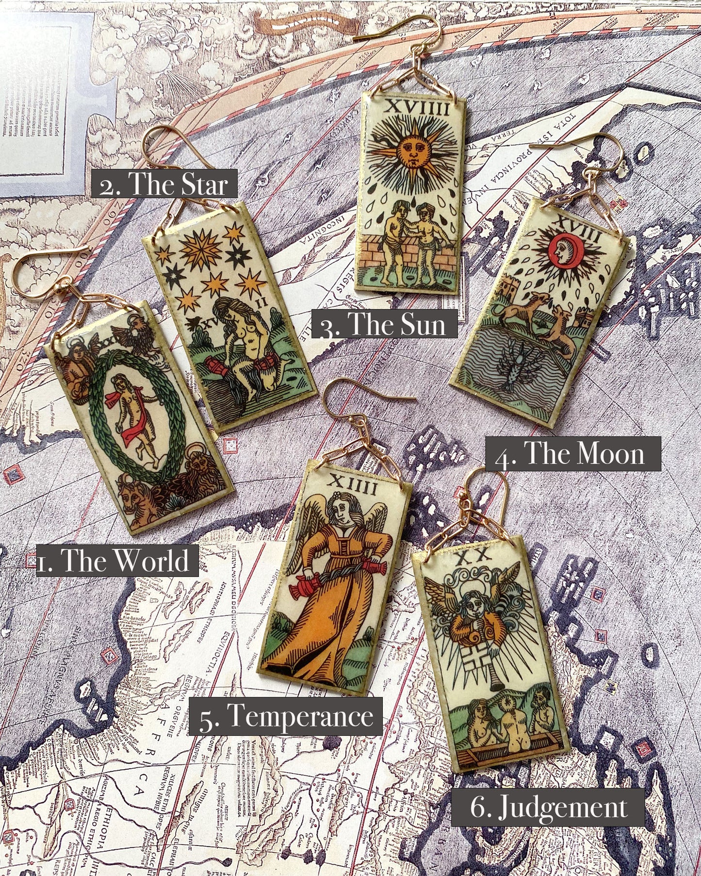Chain Dangle - Tarot Earrings