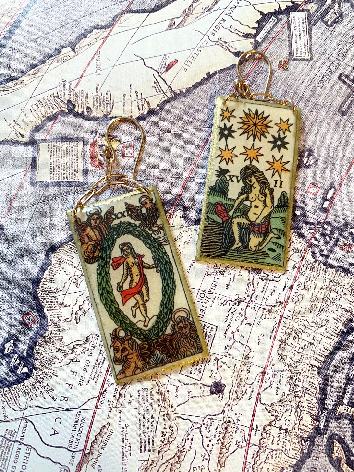 Chain Dangle - Tarot Earrings