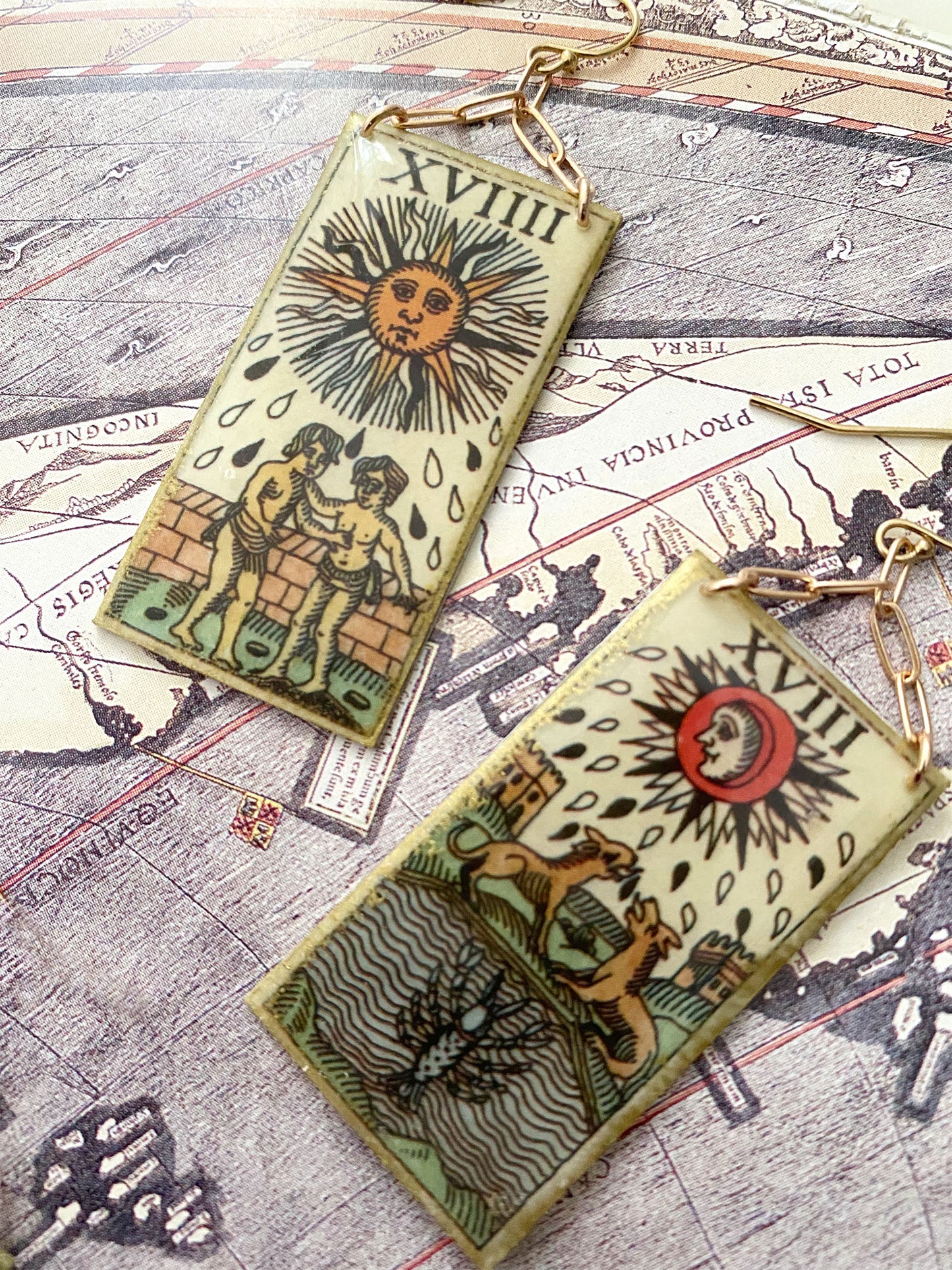 Chain Dangle - Tarot Earrings