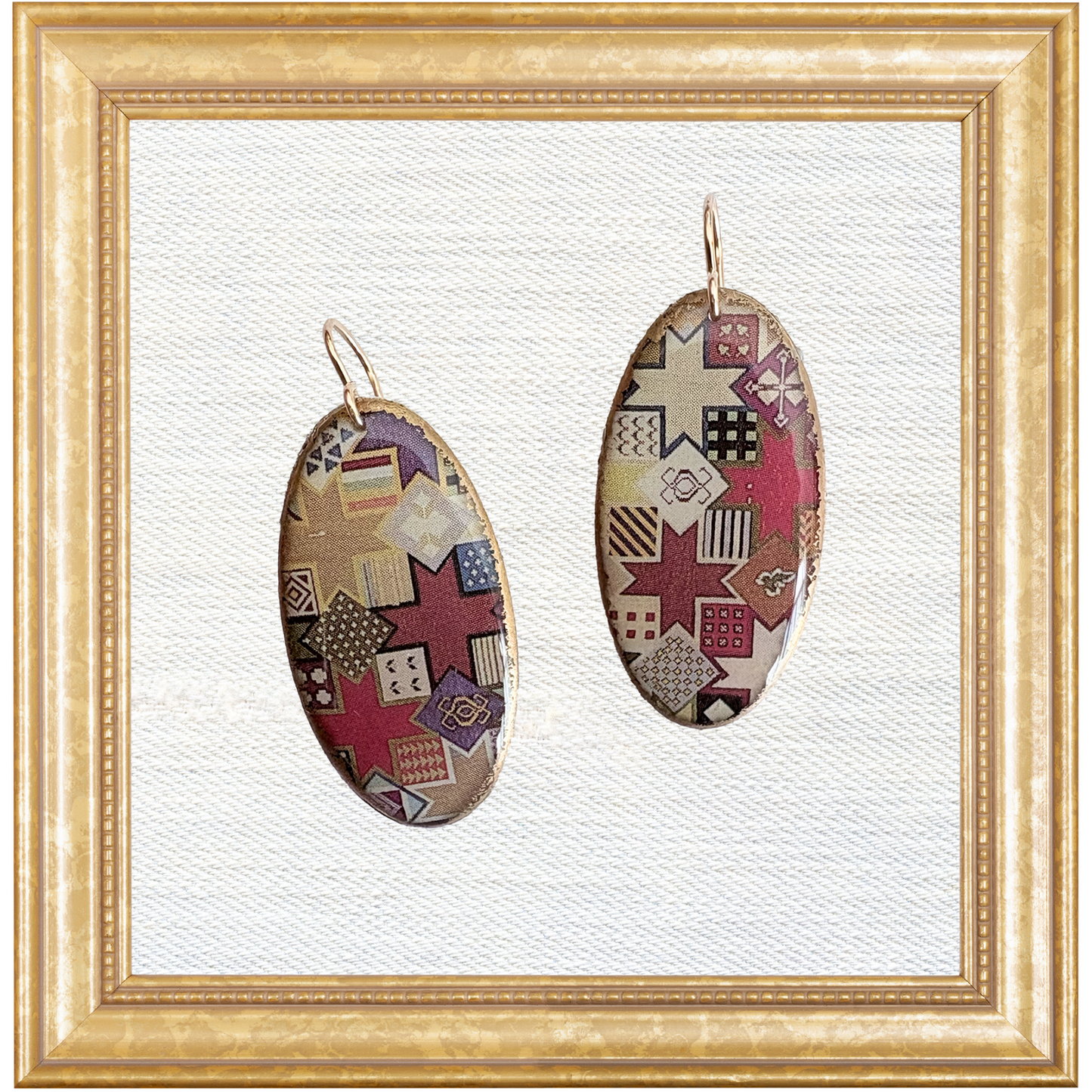 The Aubusson Collection Shield Dangles