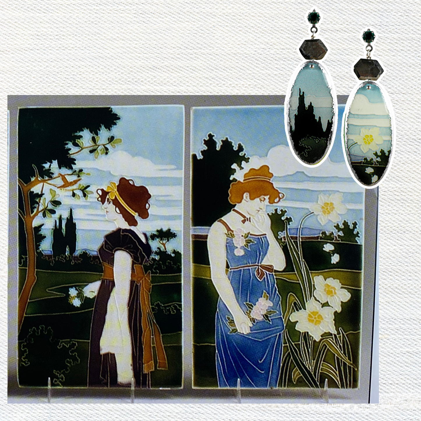 Springtime Mini Shield Dangles