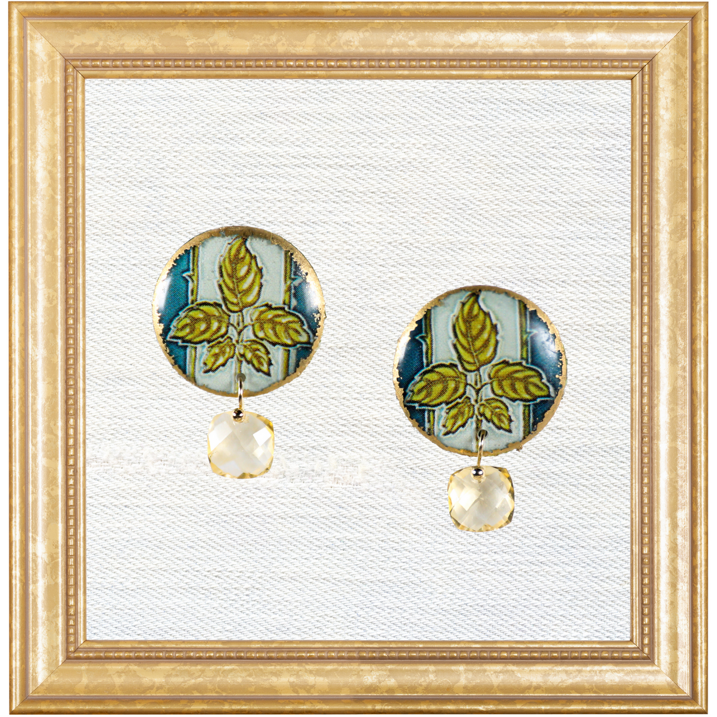 Glasgow Rose Morgaine Studs with Citrine