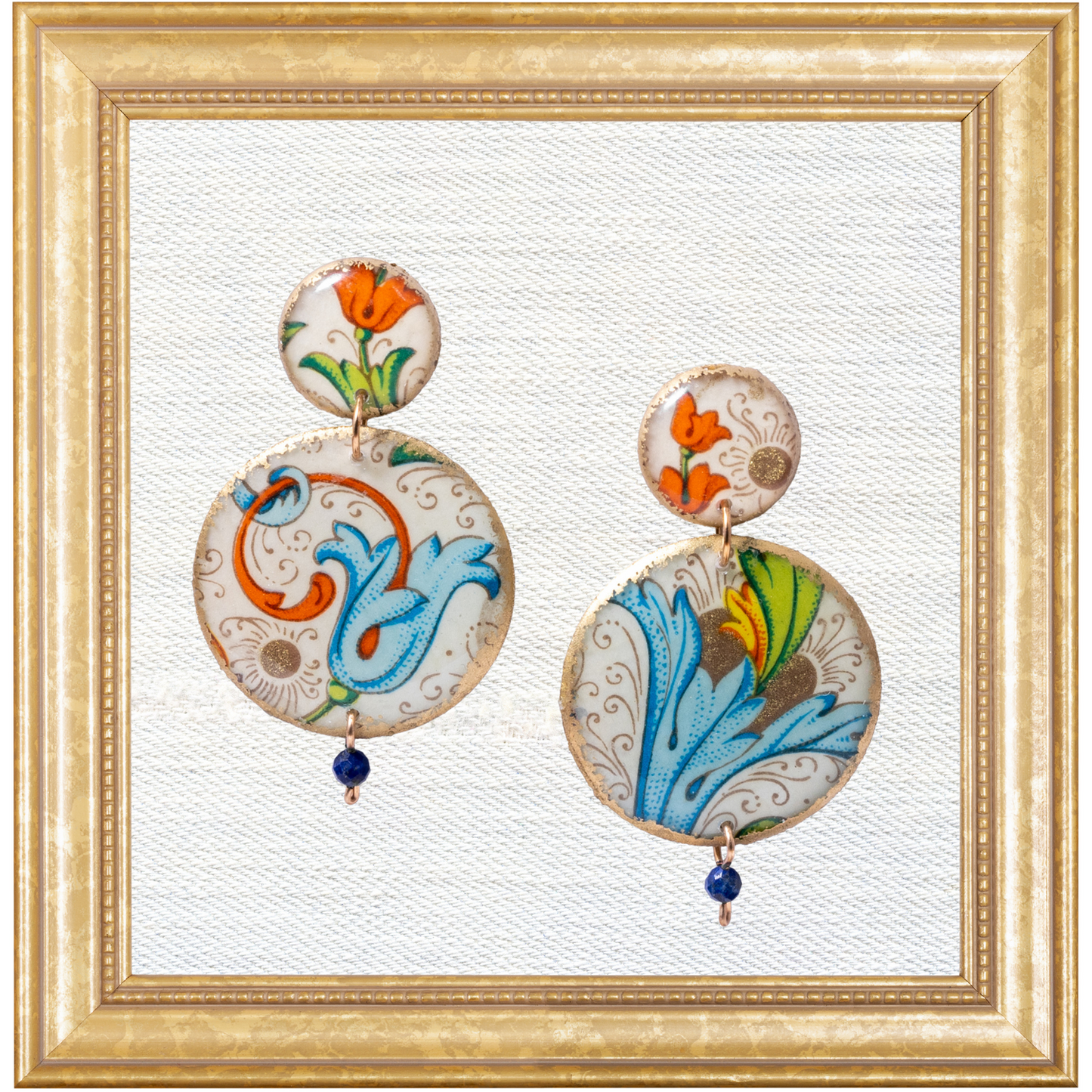 Florentine Fruits Edna Dangle with Lapis