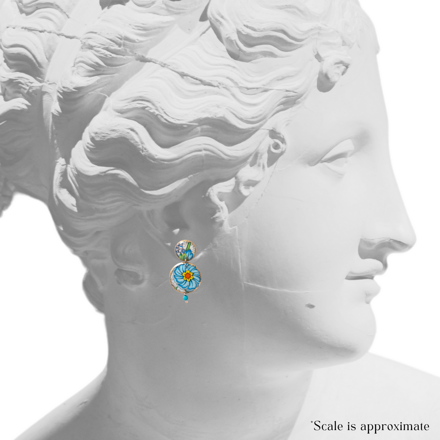 Florentine Fruits Lois Dangle with Turquoise