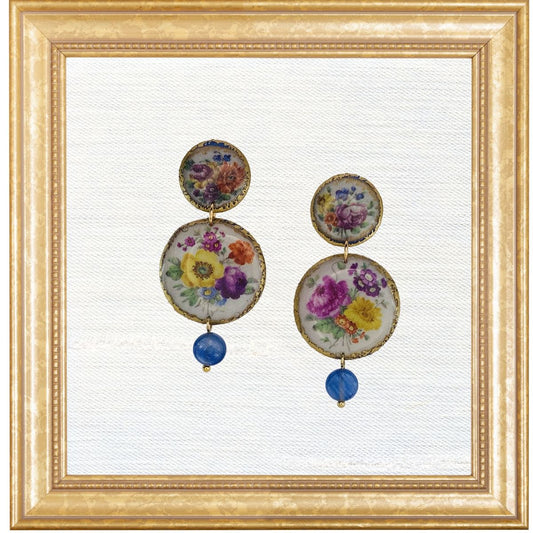 Lois Studs - 18th c. Botanical with Kyanite