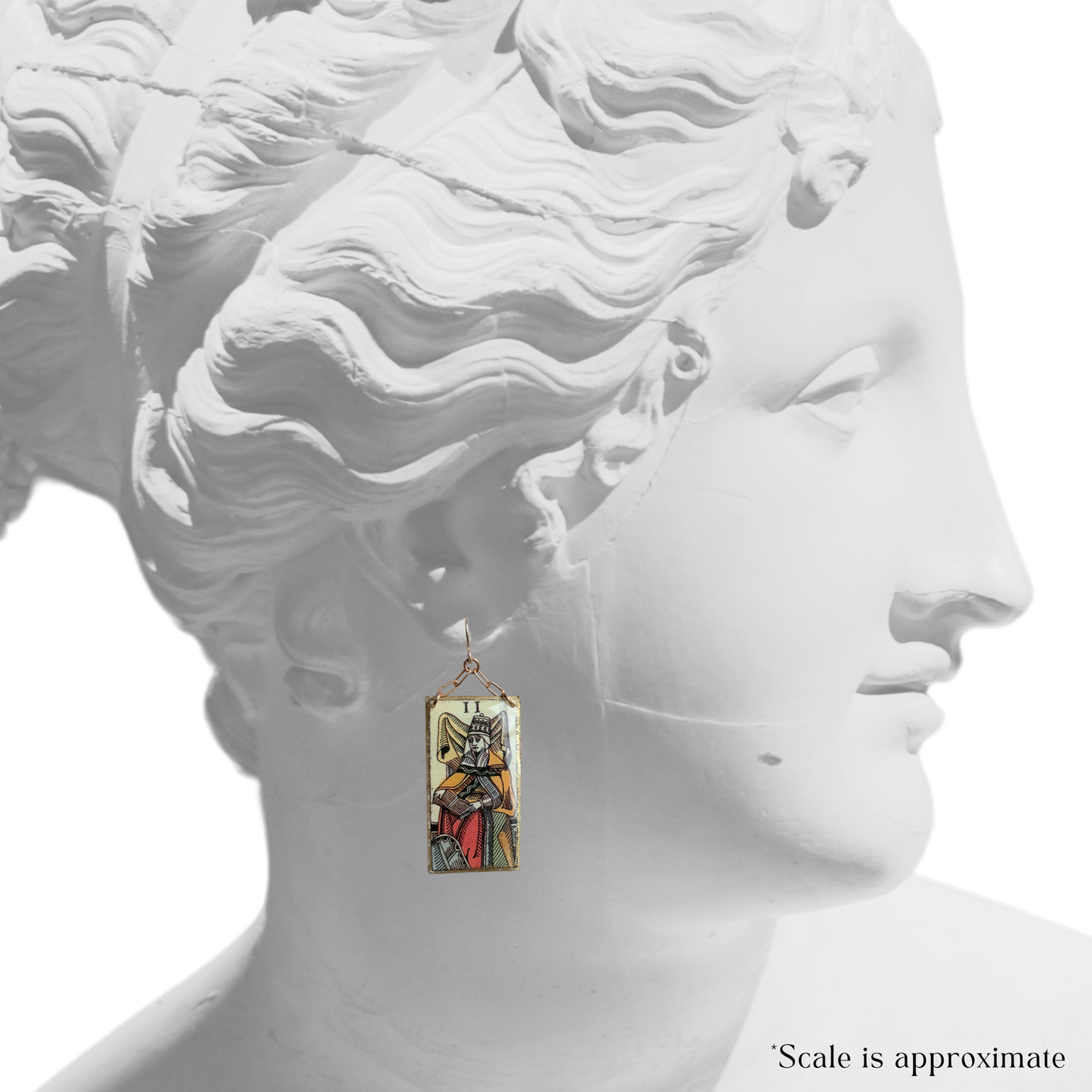The High Priestess & The Empress Tarot Chain Dangles