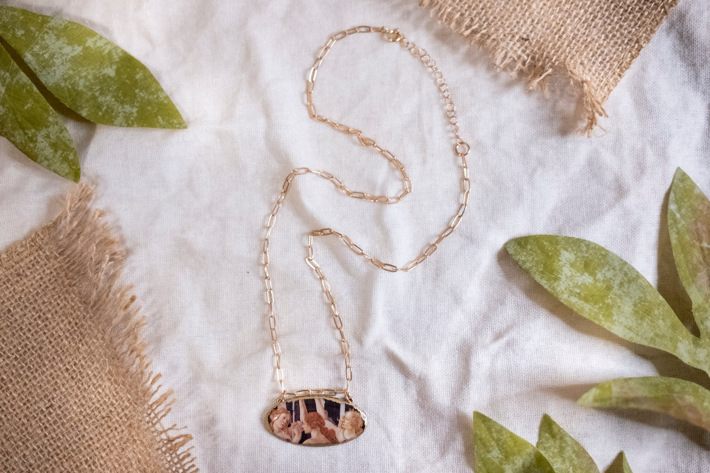 Three Graces Shield Necklace