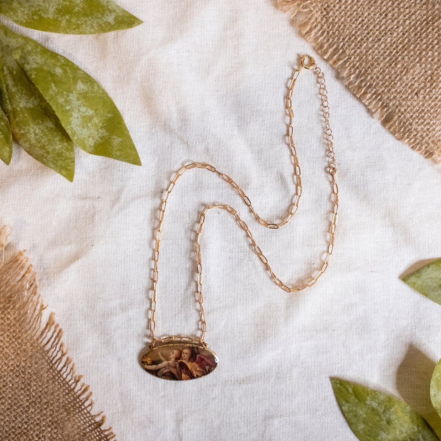 Jacob de Backer Angel Shield Necklace