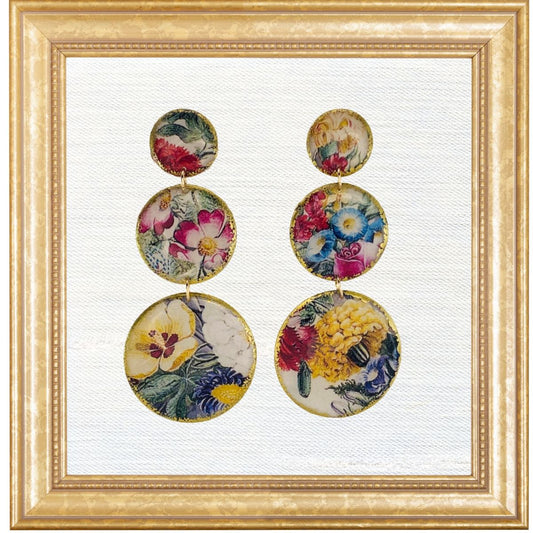 Tiered Trio Earrings 18th c. Americanarum Historia