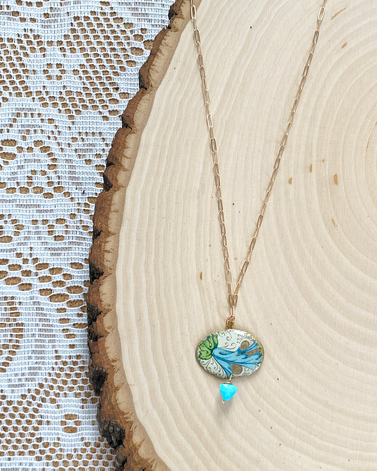 Florentine Fruits Ellison Drop Necklace