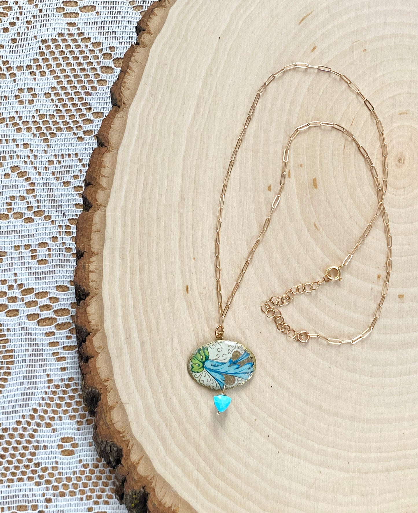 Florentine Fruits Ellison Drop Necklace