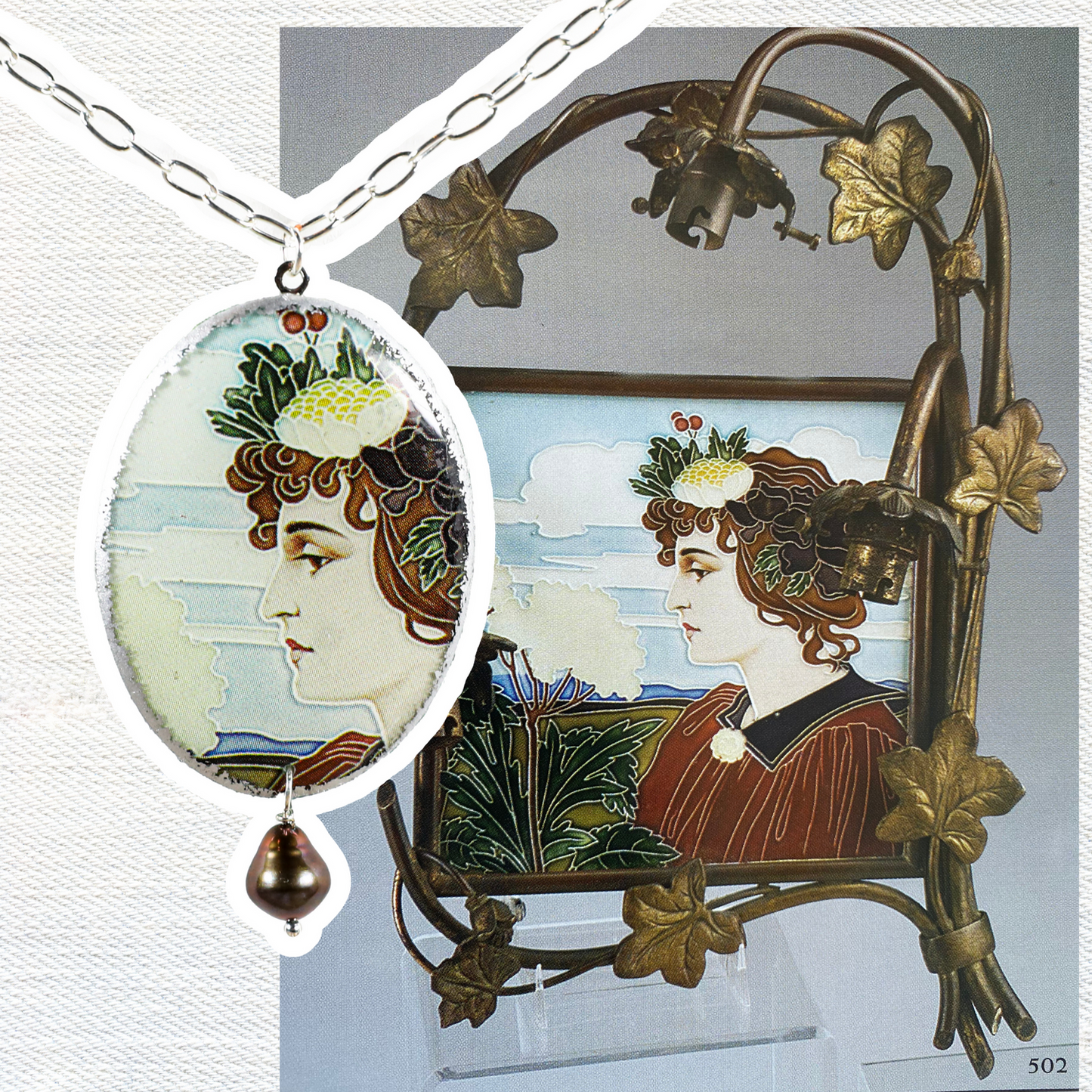 Amara Cameo Necklace