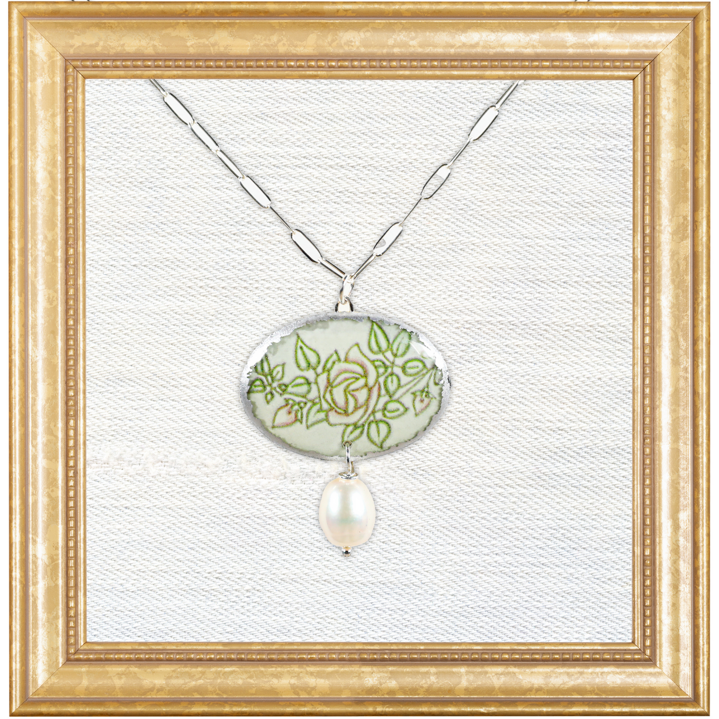 Gilliot & Cei Rose Ellison Necklace with Pearl