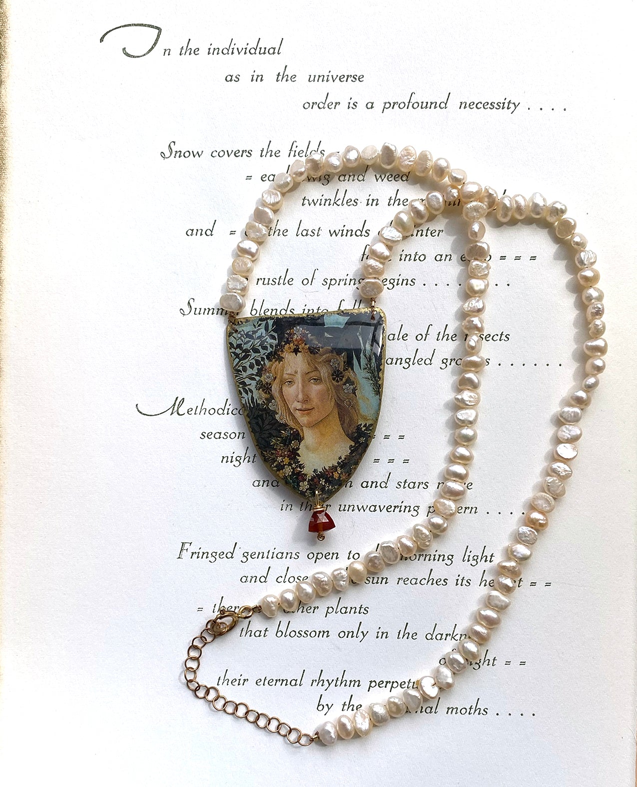 Botticelli Primavera Flora Pearl Necklace