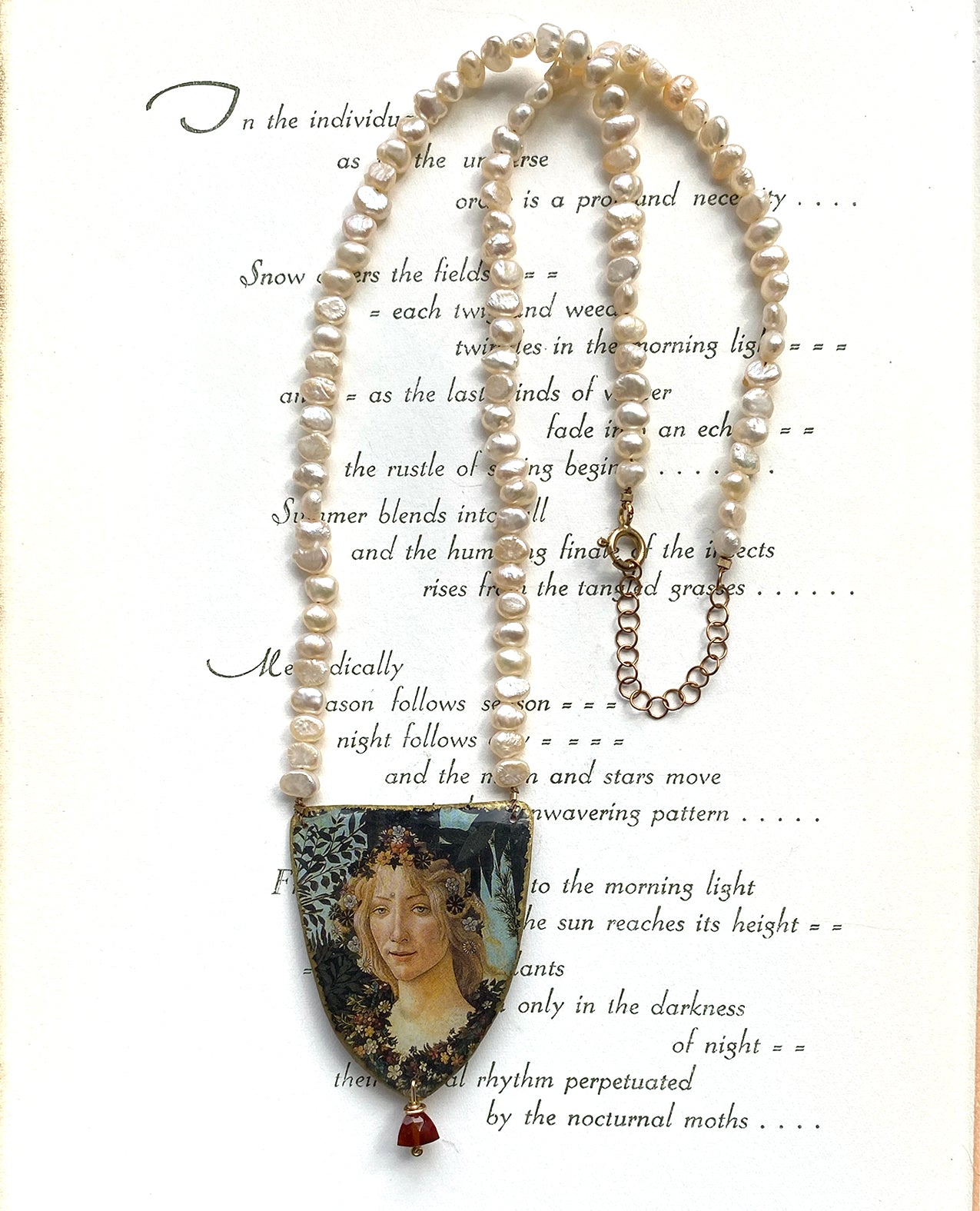 Botticelli Primavera Flora Pearl Necklace