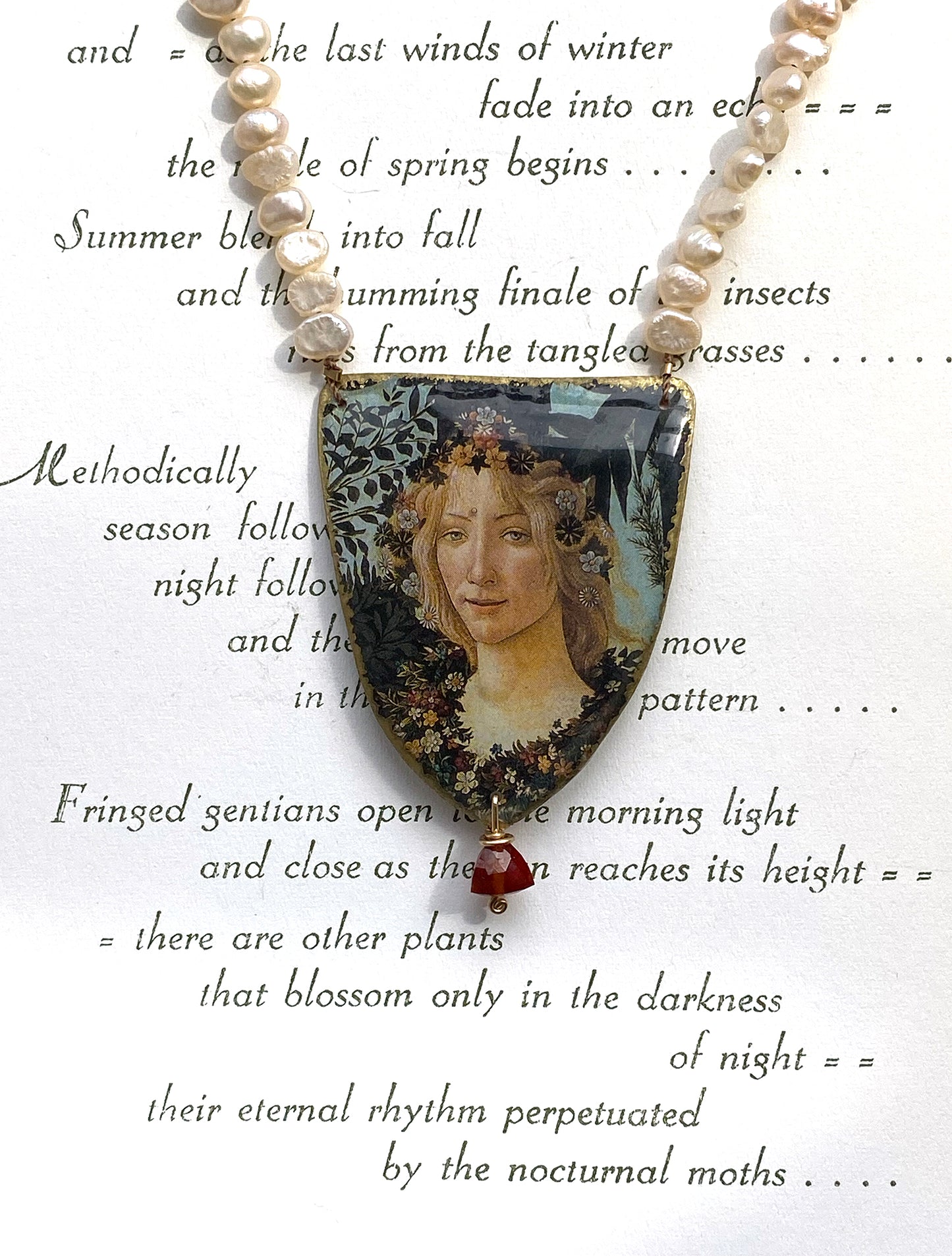 Botticelli Primavera Flora Pearl Necklace