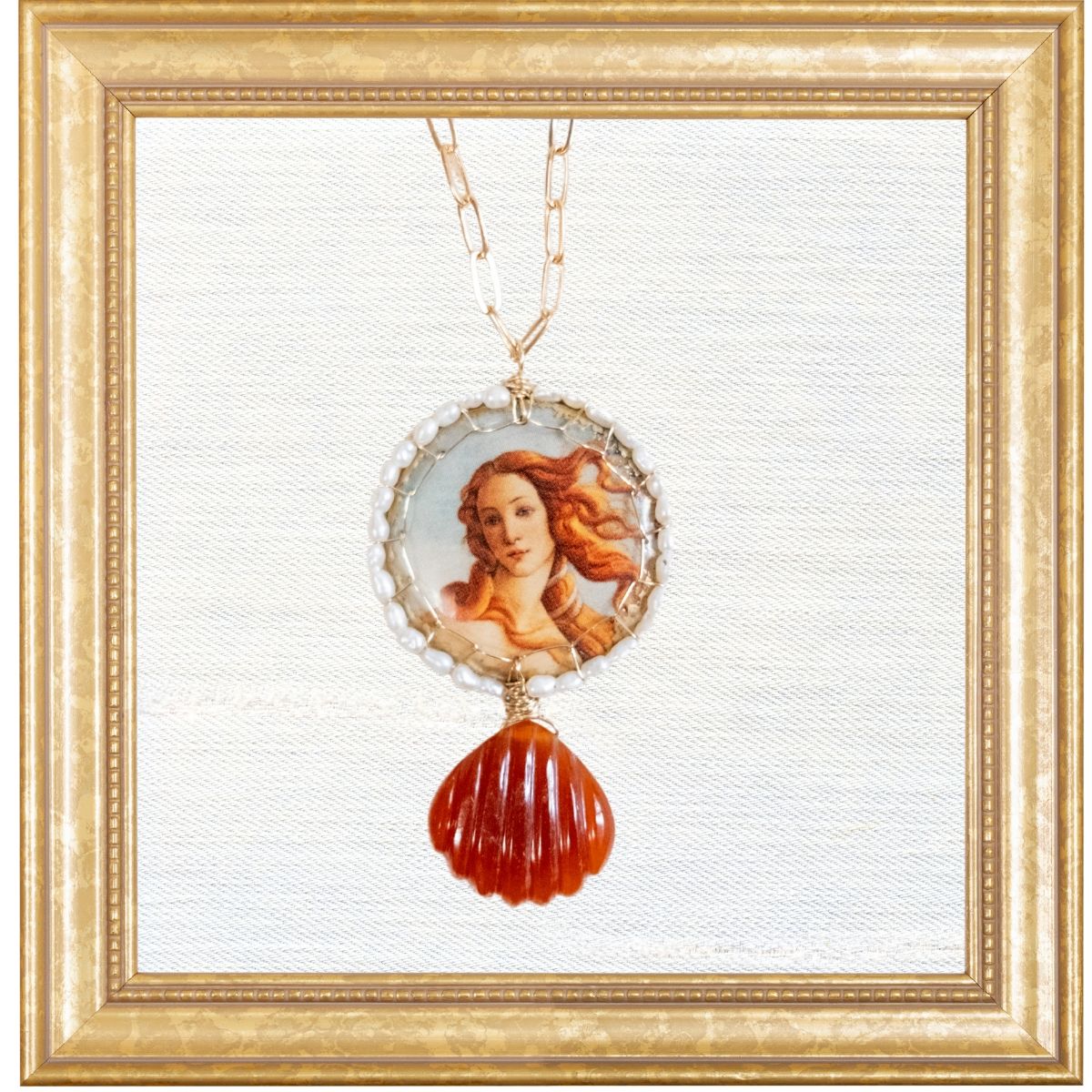 Venus Stitched Bloom Necklace