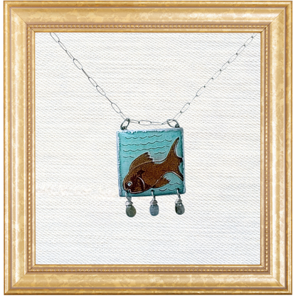 Dutch Tile Fish Necklace