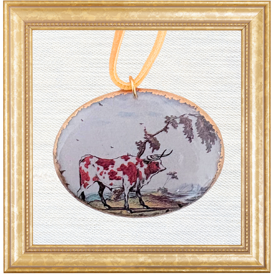 Chelsea Ox Cameo Ornament