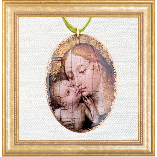 15th-Century Virgin & Child Cameo Ornament