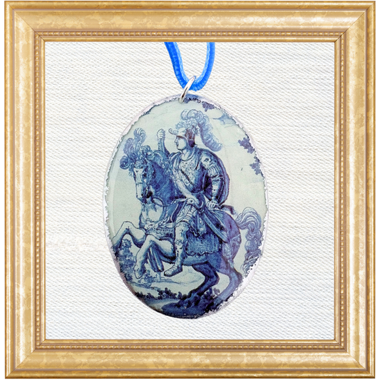 18th-Century French Equestrian Cameo Ornament