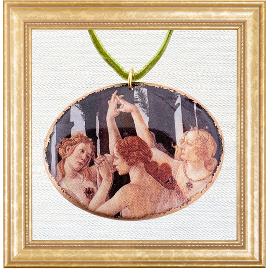Botticelli Three Graces Cameo Ornament