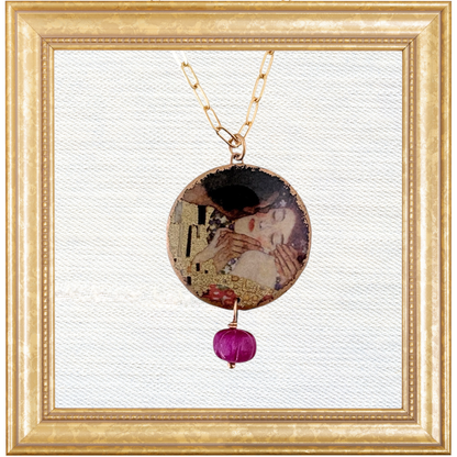 Klimt Lovers Bloom Necklace