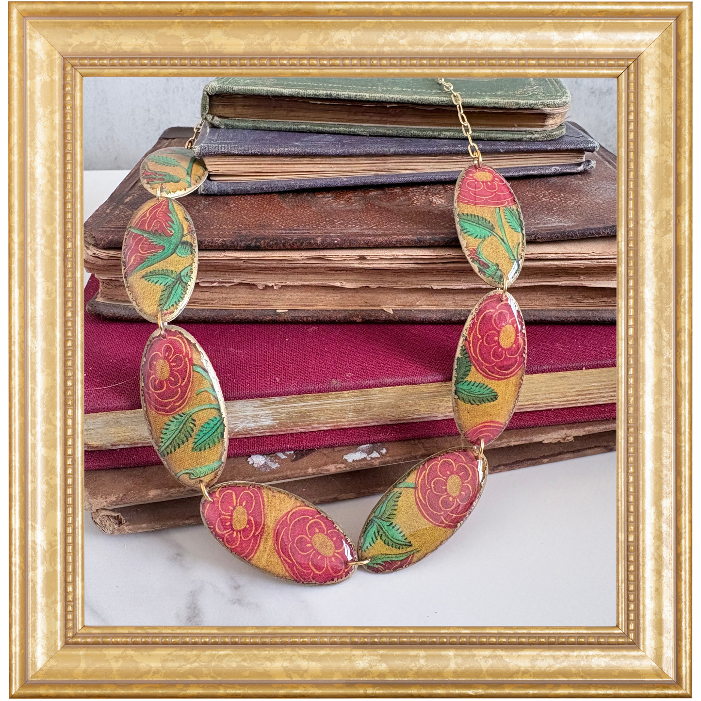 Tudor Rose Shield Necklace