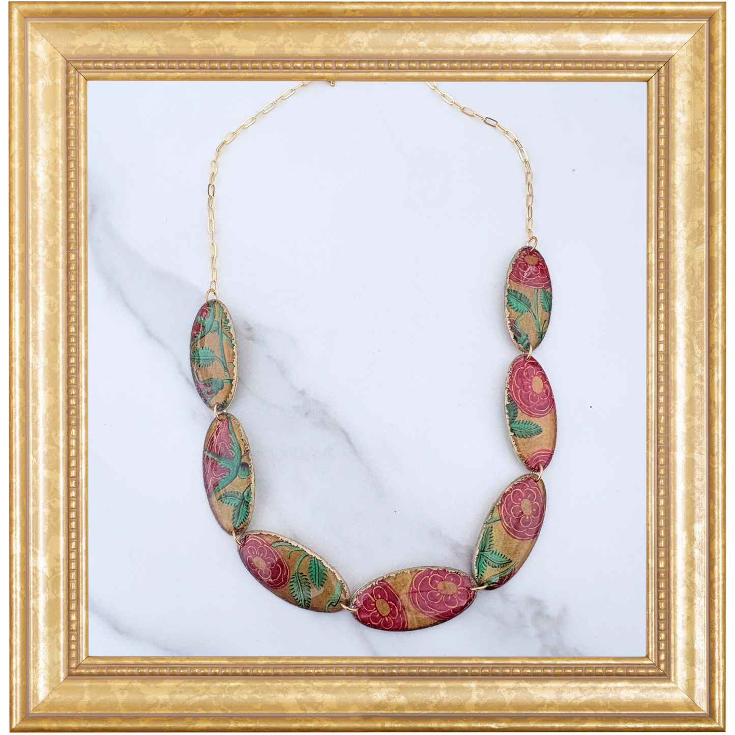 Tudor Rose Shield Necklace