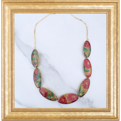 Tudor Rose Shield Necklace