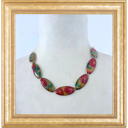 Tudor Rose Shield Necklace