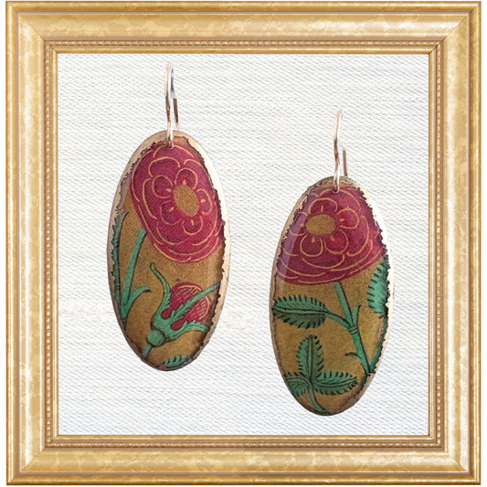 Tudor Rose Shield Dangles