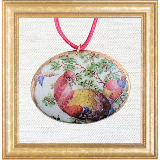 Worcester Garden Bird Cameo Ornament