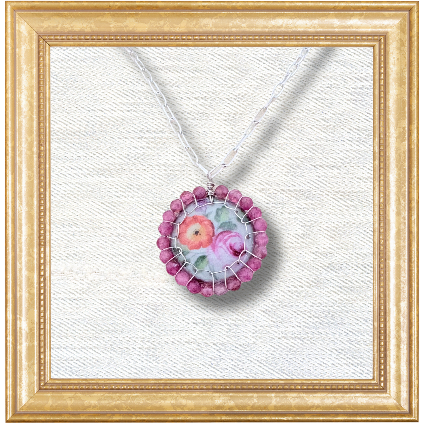 Morgaine Necklace — Edit 01 — Sèvres Pink Floral