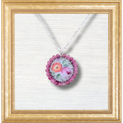 Morgaine Necklace — Edit 01 — Sèvres Pink Floral