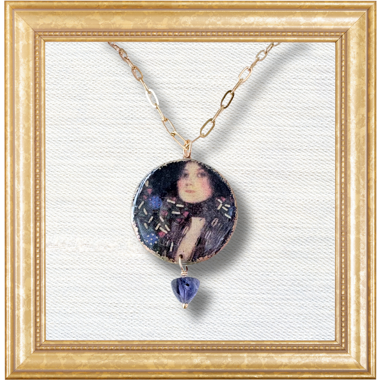 Bloom Necklace — Edit 11 — Klimt Portrait of Adele Bloch-Bauer II