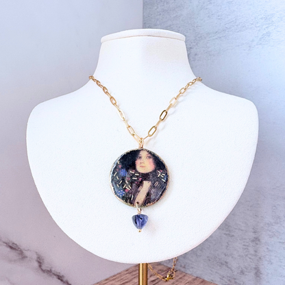 Bloom Necklace — Edit 11 — Klimt Portrait of Adele Bloch-Bauer II