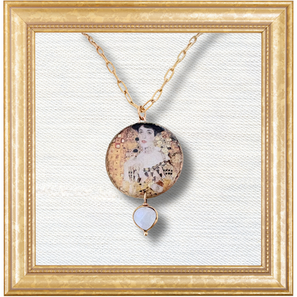 Bloom Necklace — Edit 13 — Klimt  Portrait of Adele Bloch-Bauer II