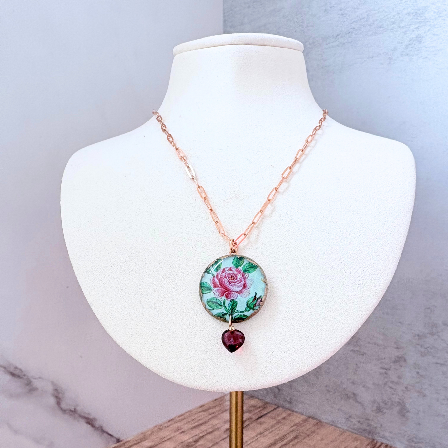Morgaine Necklace — Edit 3 — Pink Rose