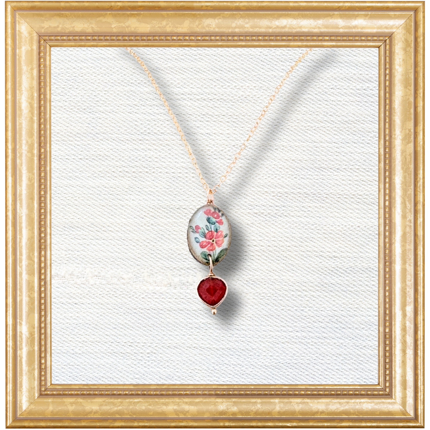 Pixie Necklace — Edit 3 — Orange Flower