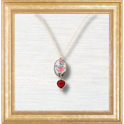 Pixie Necklace — Edit 3 — Orange Flower