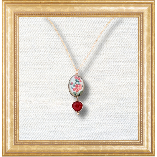 Pixie Necklace — Edit 3 — Orange Flower